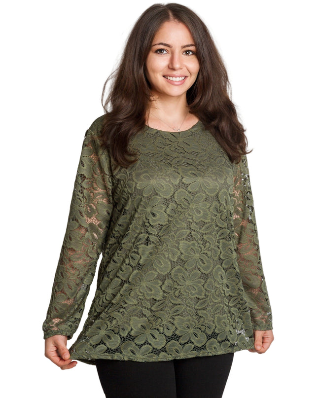 Tunică elegantă pentru femei - Mâneci spectaculoase cu buline