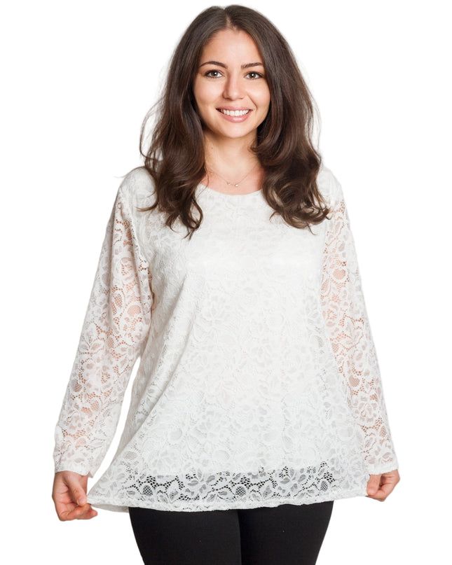 Tunică elegantă pentru femei - Mâneci spectaculoase cu buline