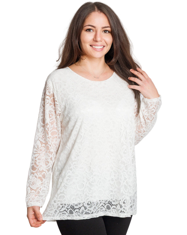 Tunică elegantă pentru femei - Mâneci spectaculoase cu buline