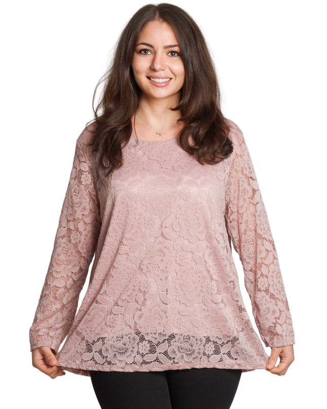 Tunică elegantă pentru femei - Mâneci spectaculoase cu buline