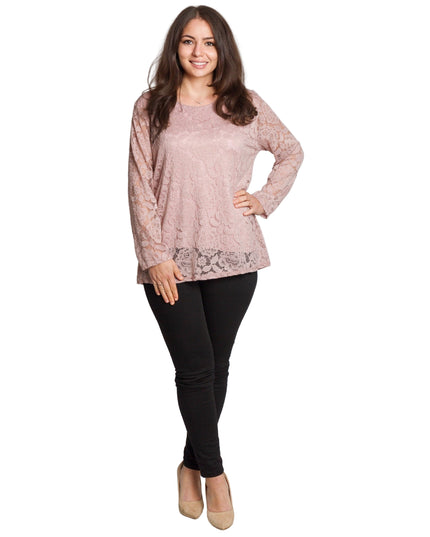 Tunică elegantă pentru femei - Mâneci spectaculoase cu buline