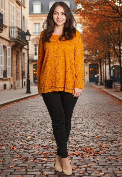 Tunică elegantă pentru femei - Mâneci spectaculoase cu buline