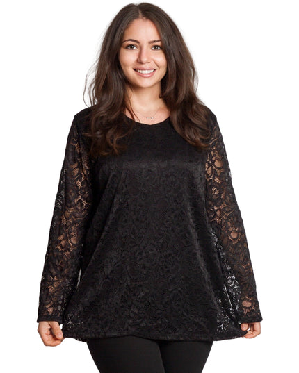 Tunică elegantă pentru femei - Mâneci spectaculoase cu buline