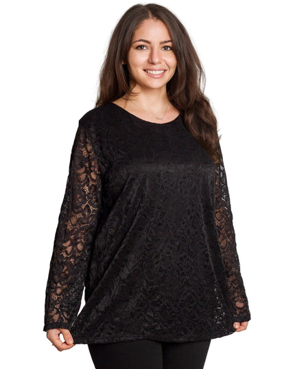 Tunică elegantă pentru femei - Mâneci spectaculoase cu buline