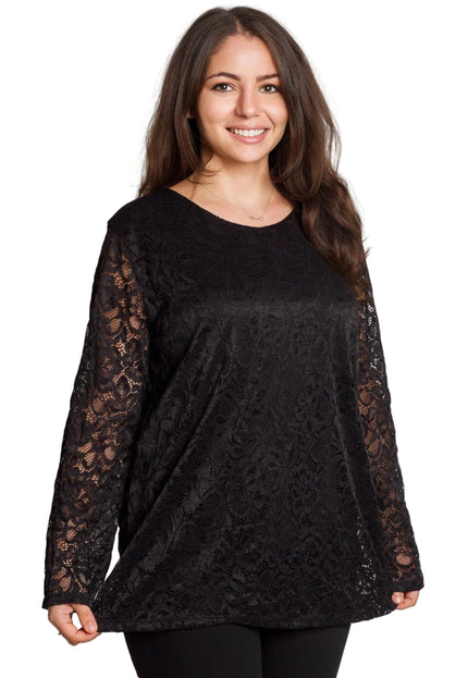 Tunică elegantă pentru femei - Mâneci spectaculoase cu buline