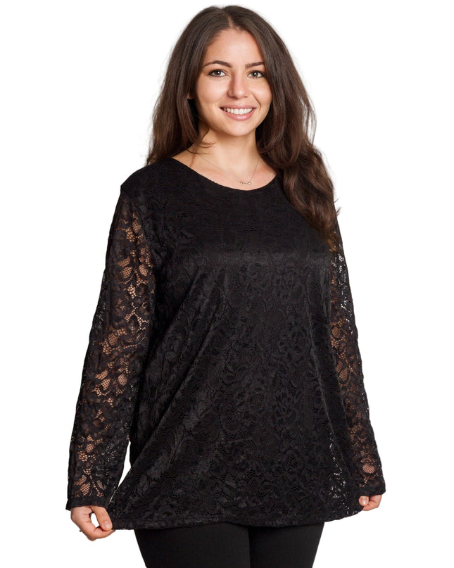 Tunică elegantă pentru femei - Mâneci spectaculoase cu buline