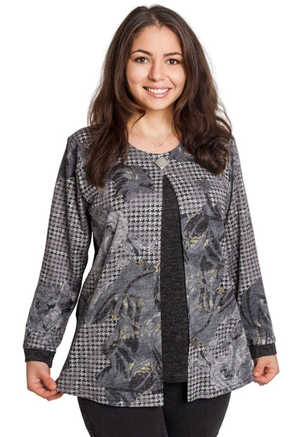 Tunică maxi elegantă cu broșă – Pentru ocazii formale
