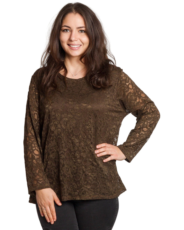 Tunică elegantă pentru femei - Mâneci spectaculoase cu buline