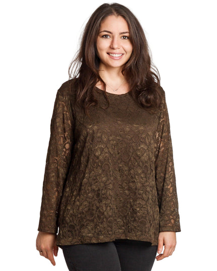 Tunică elegantă pentru femei - Mâneci spectaculoase cu buline