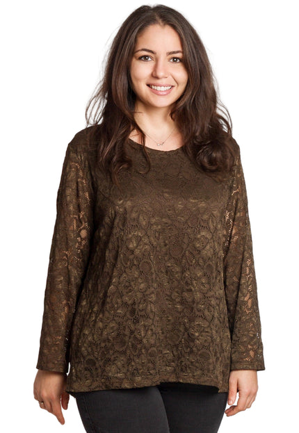 Tunică elegantă pentru femei - Mâneci spectaculoase cu buline