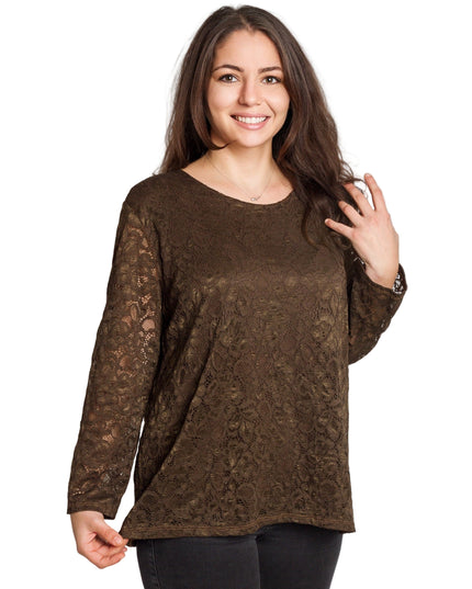 Tunică elegantă pentru femei - Mâneci spectaculoase cu buline