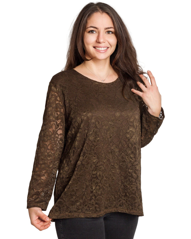 Tunică elegantă pentru femei - Mâneci spectaculoase cu buline