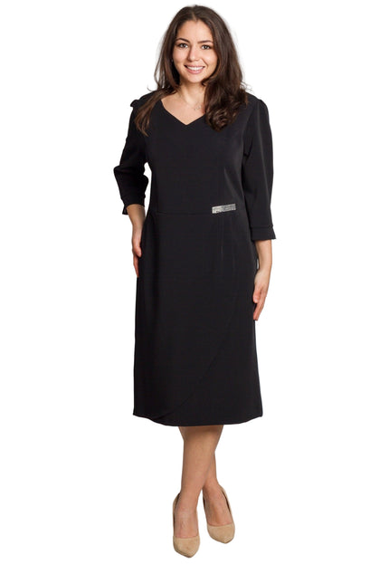 Rochie lungă elegantă, mărimi mari - Model floral