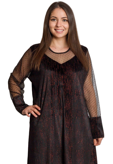 Rochie de vară din șifon, mărime maxi, cu motive florale