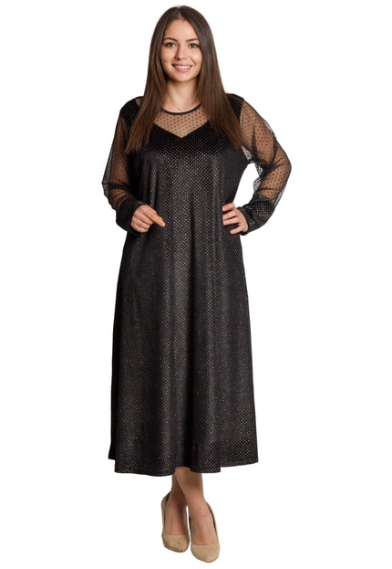 Rochie de vară din șifon, mărime maxi, cu motive florale