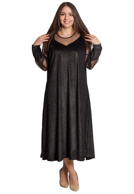 Rochie de vară din șifon, mărime maxi, cu motive florale