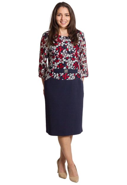 Rochie de vară din șifon, mărime maxi, cu motive florale