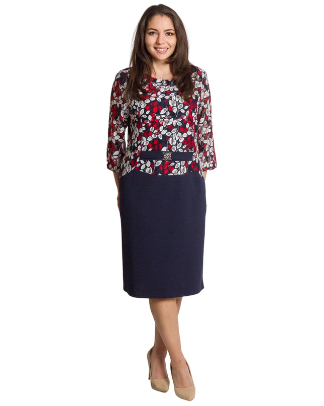 Rochie de vară din șifon, mărime maxi, cu motive florale