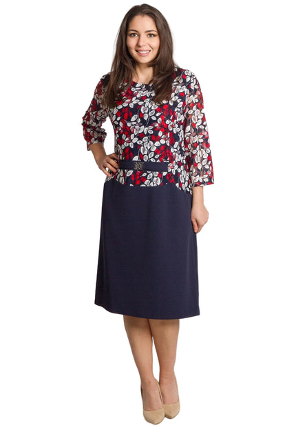 Rochie de vară din șifon, mărime maxi, cu motive florale