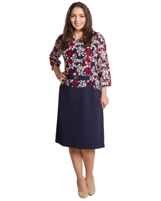 Rochie de vară din șifon, mărime maxi, cu motive florale