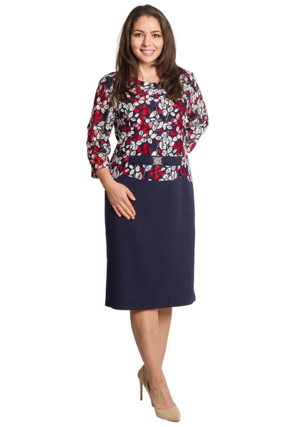 Rochie de vară din șifon, mărime maxi, cu motive florale