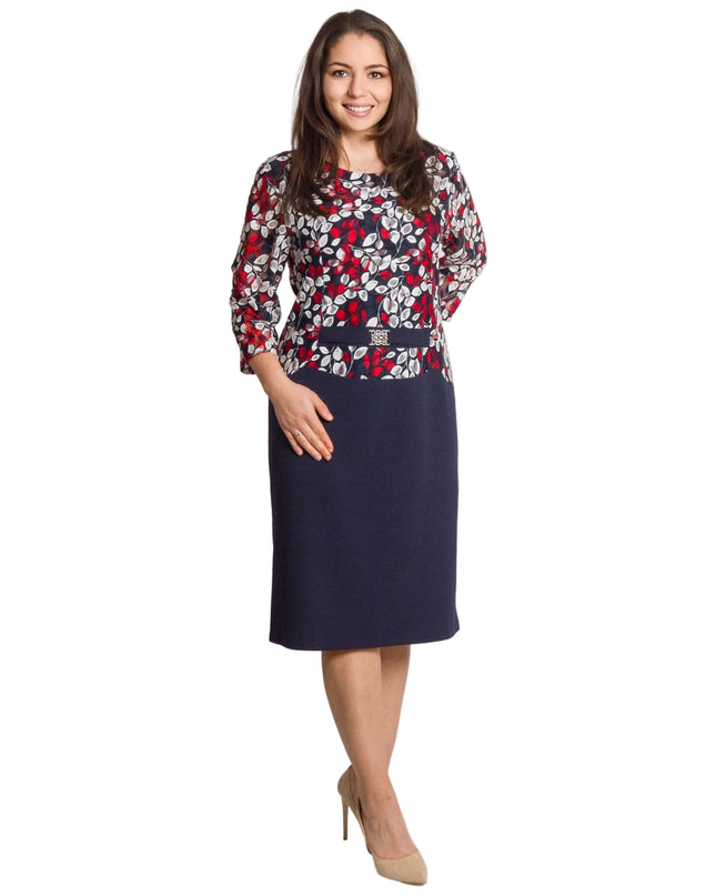 Rochie de vară din șifon, mărime maxi, cu motive florale