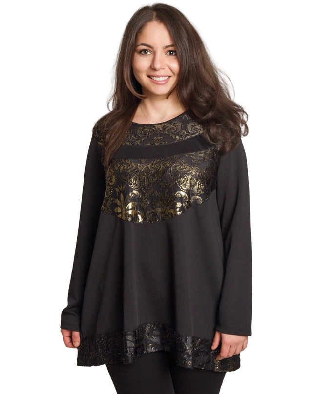 Cămașă albă formală cu croială lejeră, mărimi mari