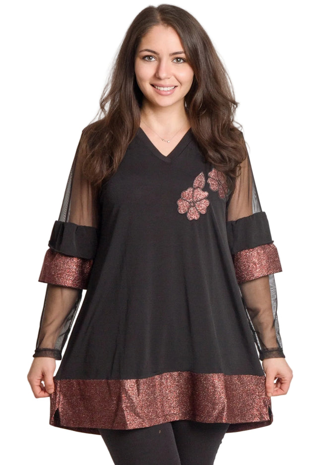 Cămașă albă formală cu croială lejeră, mărimi mari