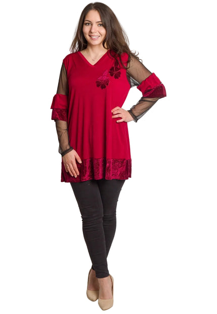 Cămașă albă formală cu croială lejeră, mărimi mari