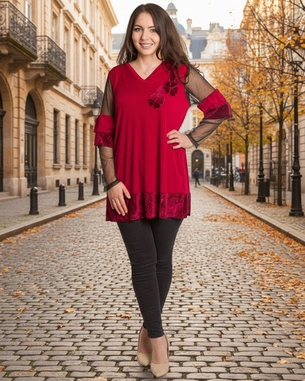 Cămașă albă formală cu croială lejeră, mărimi mari