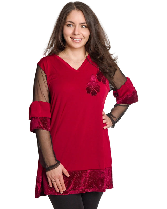 Cămașă albă formală cu croială lejeră, mărimi mari