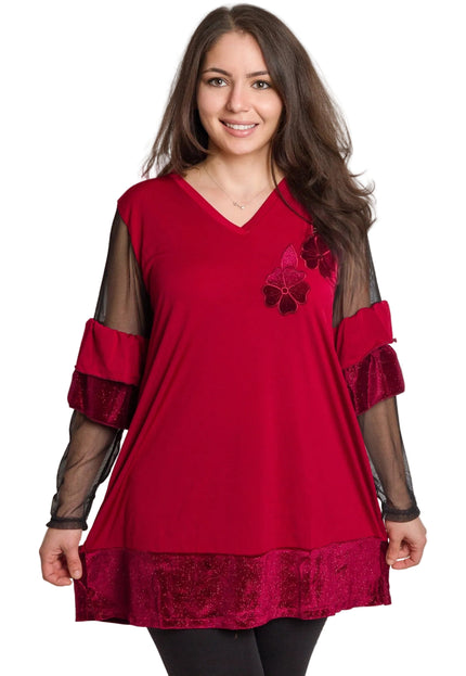 Cămașă albă formală cu croială lejeră, mărimi mari