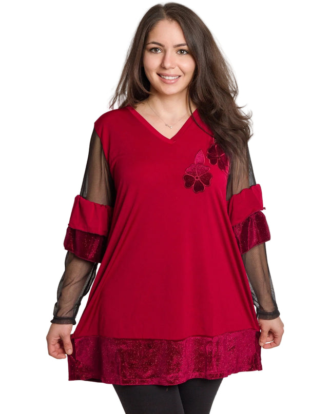 Cămașă albă formală cu croială lejeră, mărimi mari