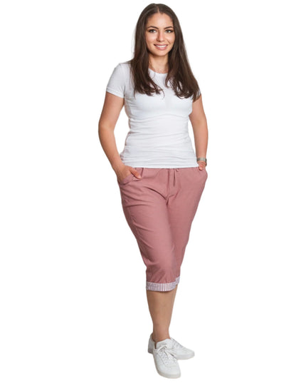 Pantaloni damă cu elastic și șnururi mărimi mari