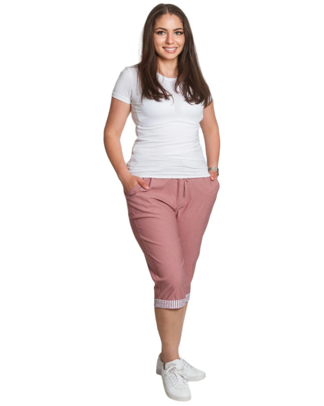 Pantaloni damă cu elastic și șnururi mărimi mari