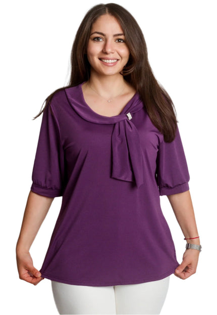 Tunică maxi formală cu flori roșii din șifon și maiou