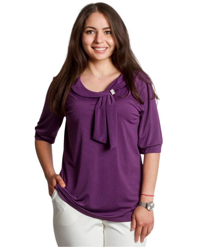 Tunică maxi formală cu flori roșii din șifon și maiou