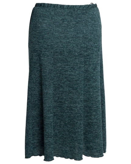 Fustă maxi de iarnă, lungime până la gleznă, culoare vișinie – Mărimi mari