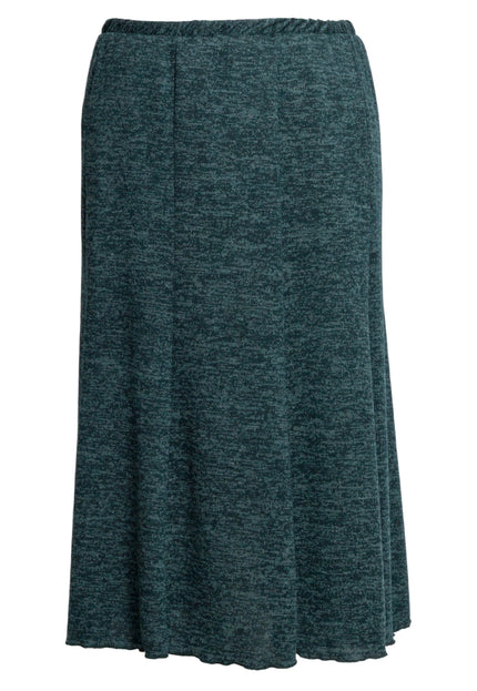 Fustă maxi de iarnă, lungime până la gleznă, culoare vișinie – Mărimi mari