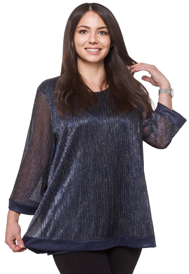 Cămașă albă formală cu croială lejeră, mărimi mari