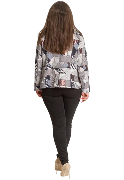 Дамско елегантно сако в големи размери - Стилно и комфортно - Maxi Market