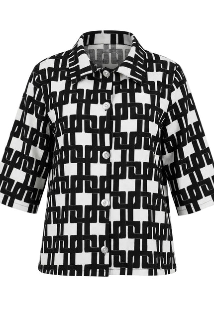 Дамска официална бяла макси риза с разкроена кройка