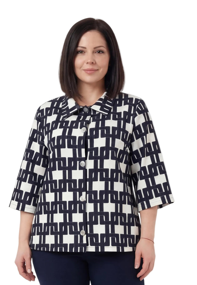 Дамска официална бяла макси риза с разкроена кройка