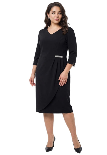 Rochie lungă elegantă, mărimi mari - Model floral