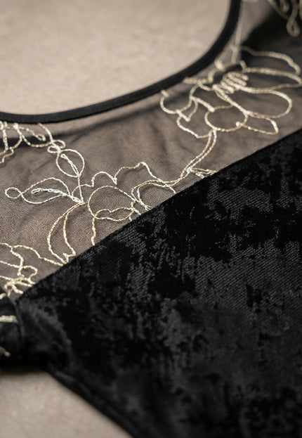 Официална черна туника големи размери