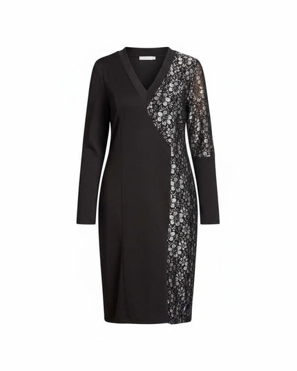 Rochie decupată din șifon cu flori mov