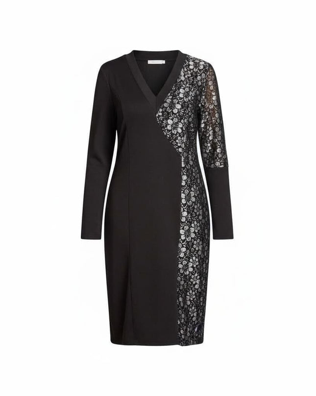 Rochie decupată din șifon cu flori mov