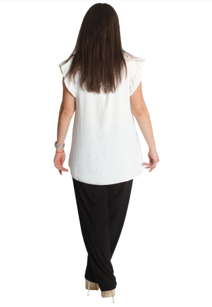 Еластичен дамски панталон - Свободна кройка - 3XL,4XL,5XL,6XL - Maxi Market