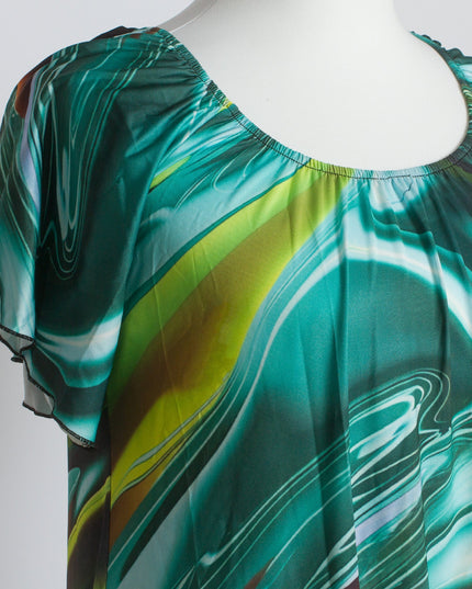 Елегантна разкроена макси рокля в големи размери 4XL/5XL - Maxi Market