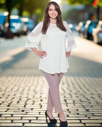 Елегантна туника от тюл в макси размери - деколте лодка - разкроена кройка - официални поводи - Пролет - Лято - произведено в България - пролет - лято - Maxi Market